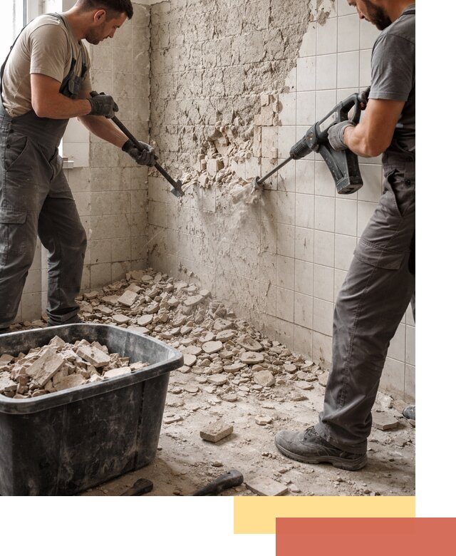 Демонтаж плитки со стен в Великом Новгороде быстро и аккуратно