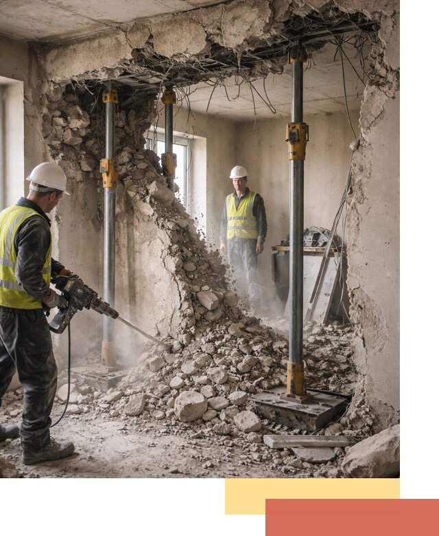 Снос несущих стен в Великом Новгороде с гарантией безопасности и качества