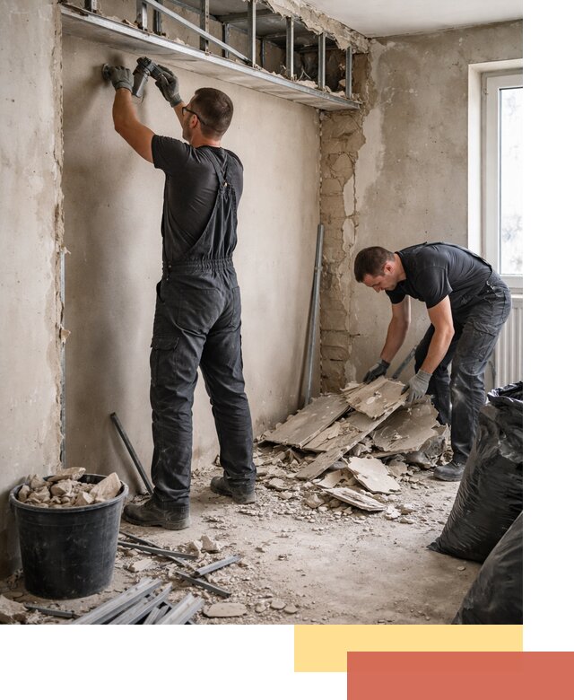 Демонтаж короба из гипсокартона в Великом Новгороде быстро и аккуратно