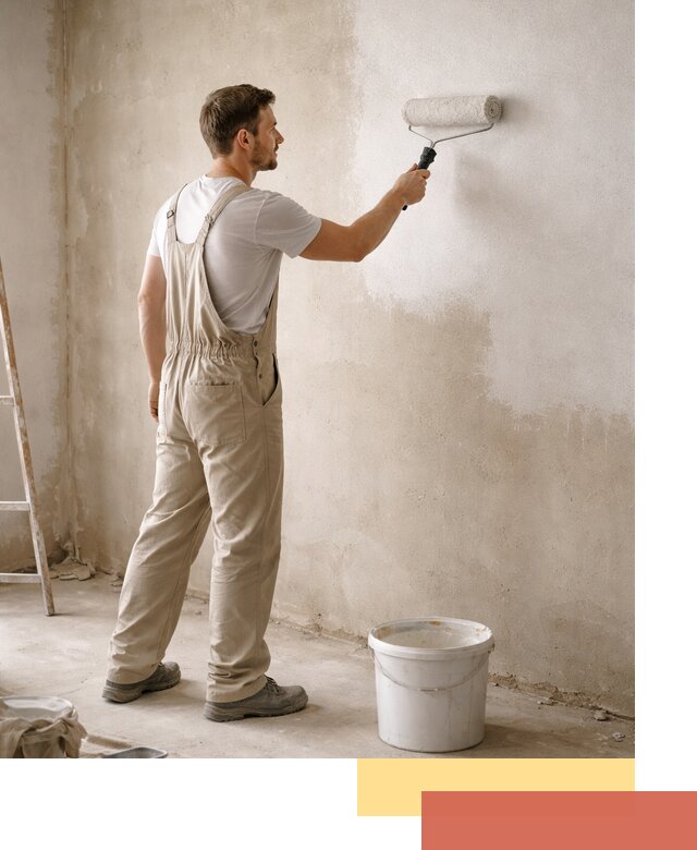 Грунтовка стен под отделку в Великом Новгороде профессиональным раствором