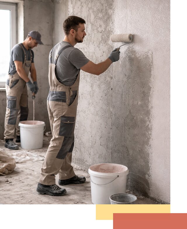 Нанесение бетоноконтакта на стены в Великом Новгороде для последующей отделки