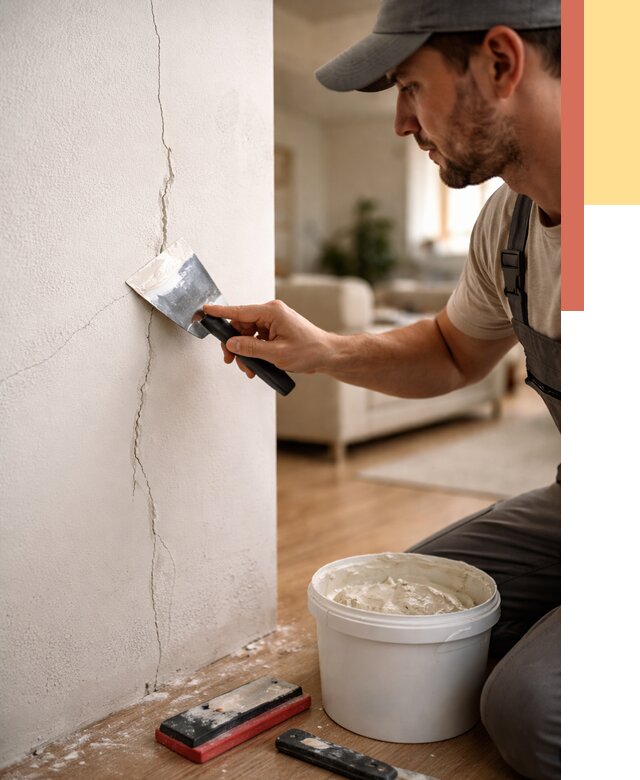 Заделка трещин и сколов в Великом Новгороде от 2506 руб. — быстро и недорого | ОТДЕЛОЧНИК-Влк