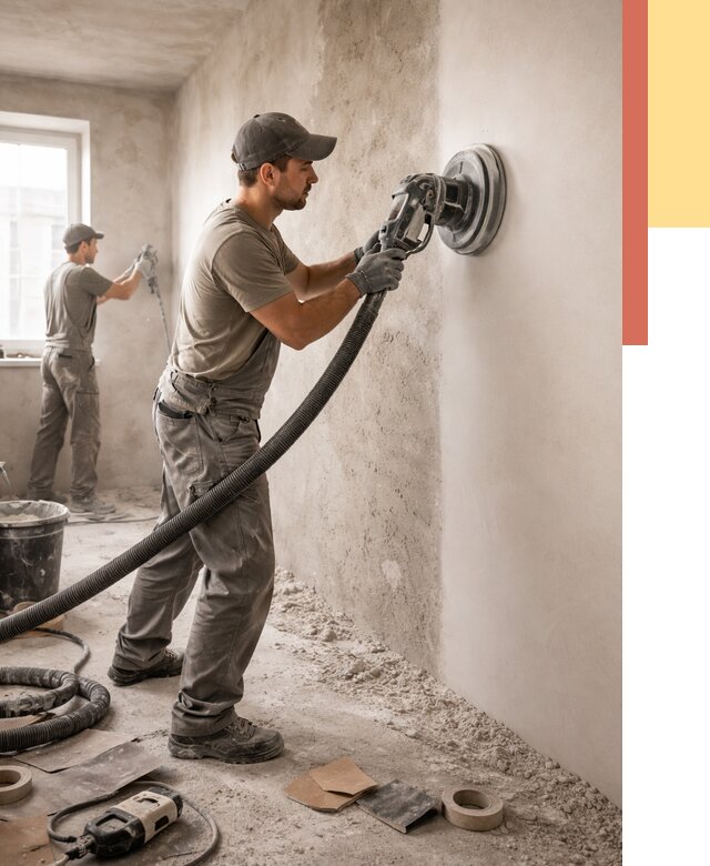 Шлифовка стен в Великом Новгороде от 1228 руб/м2 — быстро и недорого | ОТДЕЛОЧНИК-Влк