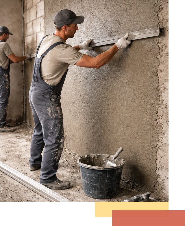 Штукатурка стен цементно-песчаная в Великом Новгороде профессионально