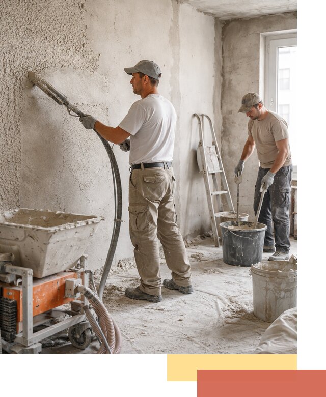 Машинная штукатурка стен в Великом Новгороде — быстро и качественно