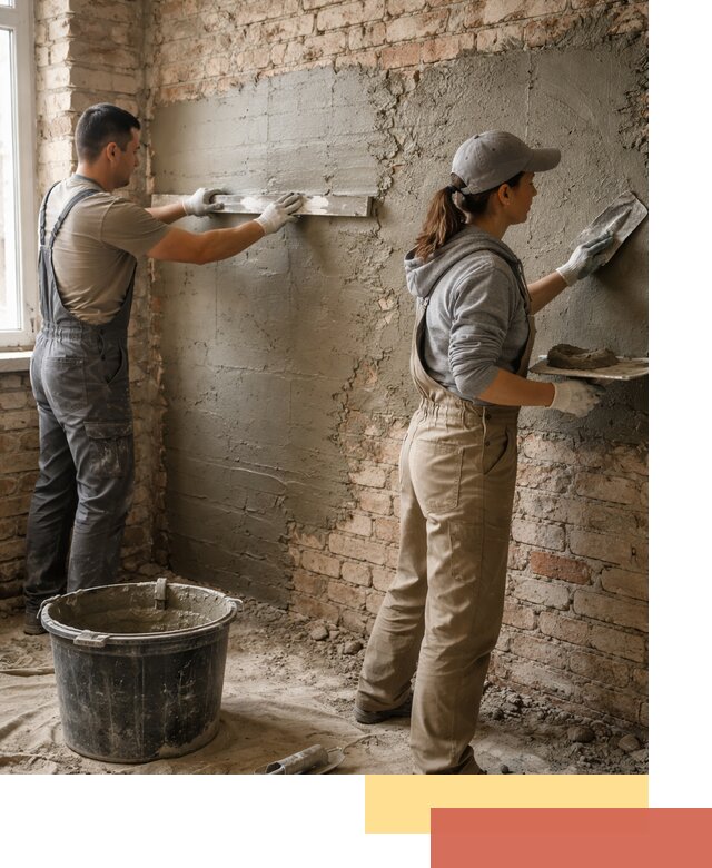 Штукатурка кирпичных стен в Великом Новгороде — качественно и надежно