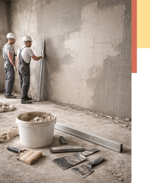 Штукатурка стен по сетке в Великом Новгороде от 5627 руб./м2 — быстро и недорого | ОТДЕЛОЧНИК-Влк