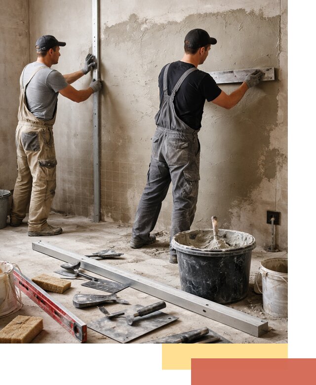 Профессиональная штукатурка стен под плитку в Великом Новгороде