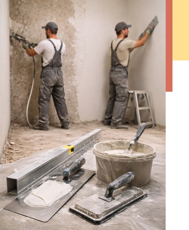 Штукатурка стен под обои в Великом Новгороде от 4604 руб./м2 — выравнивание под обои | ОТДЕЛОЧНИК-Влк