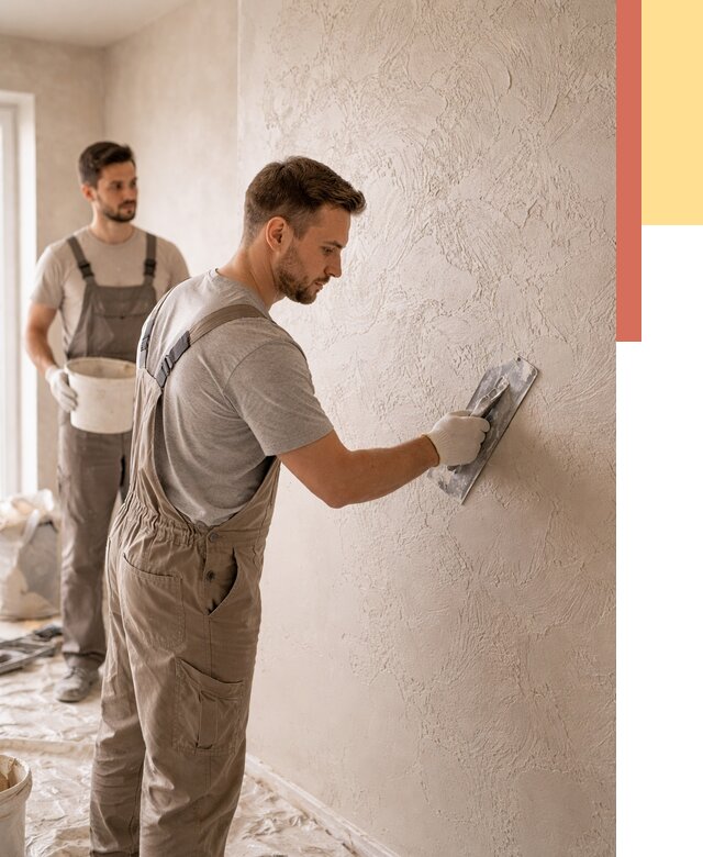 Фактурная штукатурка стен в Великом Новгороде от 4297 руб./м² — заказать под ключ | ОТДЕЛОЧНИК-Влк