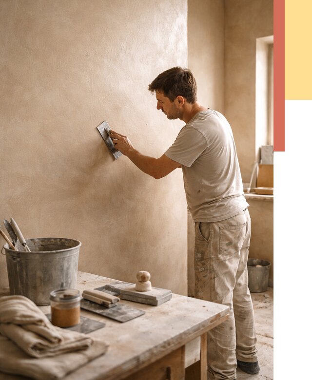 Марокканская штукатурка таделакт в Великом Новгороде под ключ от 4297 руб. | ОТДЕЛОЧНИК-Влк