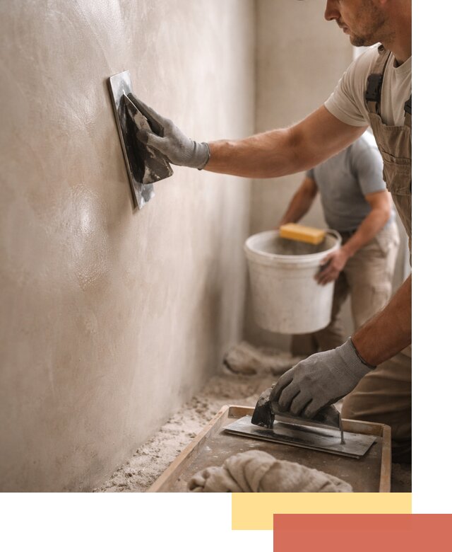 Нанесение марокканской штукатурки таделакт в Великом Новгороде