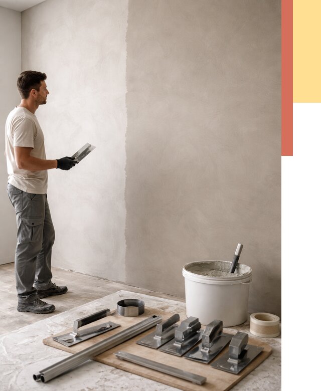 Нанесение микроцемента на стены в Великом Новгороде от 3274 руб./м2 под ключ | ОТДЕЛОЧНИК-Влк