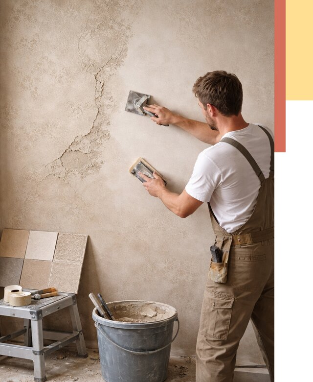 Ремонт декоративной штукатурки в Великом Новгороде от 4604 руб. под ключ | ОТДЕЛОЧНИК-Влк