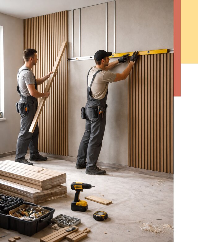 Монтаж реечных панелей на стены в Великом Новгороде от 1228 руб. — быстро и недорого | ОТДЕЛОЧНИК-Влк