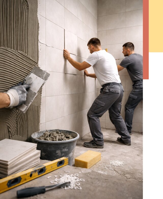 Укладка плитки на стены в Великом Новгороде от 870 руб. — качественно и недорого | ОТДЕЛОЧНИК-Влк