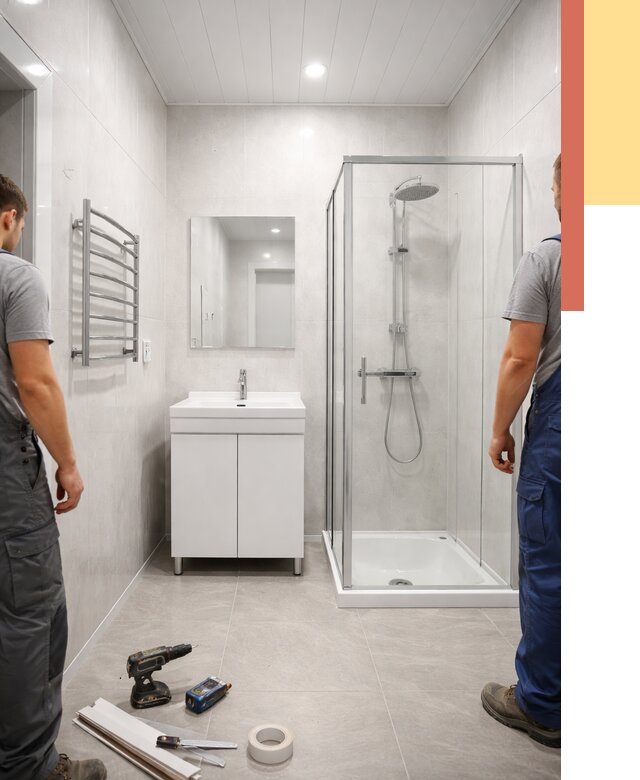 Отделка ванной комнаты панелями ПВХ в Великом Новгороде от 4604 руб. за м2 | ОТДЕЛОЧНИК-Влк