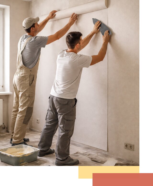 Поклейка виниловых обоев в Великом Новгороде профессионально и качественно