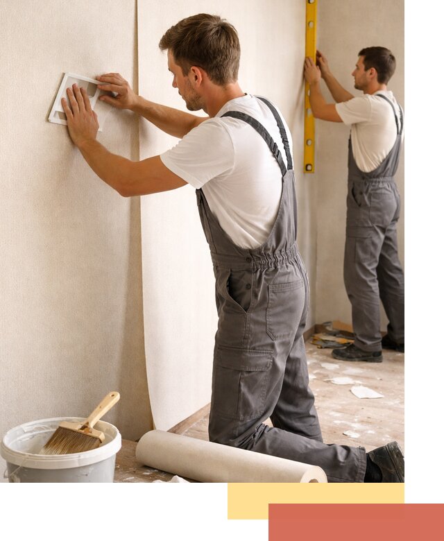 Поклейка бумажных обоев в Великом Новгороде качественно и недорого