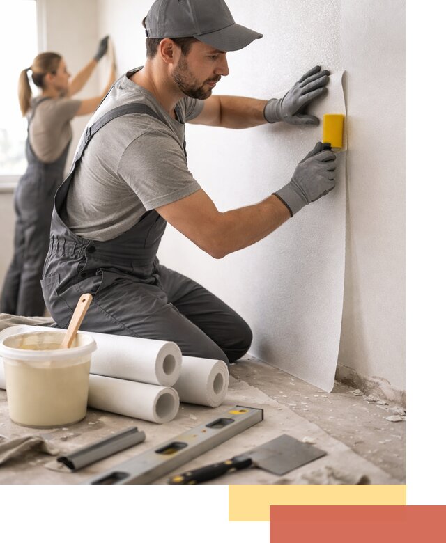 Поклейка стеклообоев профессионально в Великом Новгороде