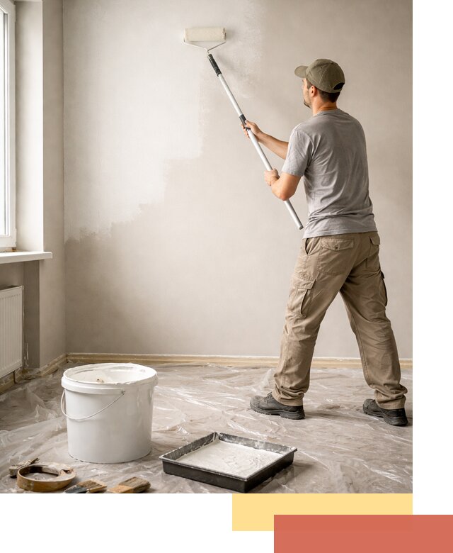 Покраска стен латексной краской в Великом Новгороде качественно и быстро