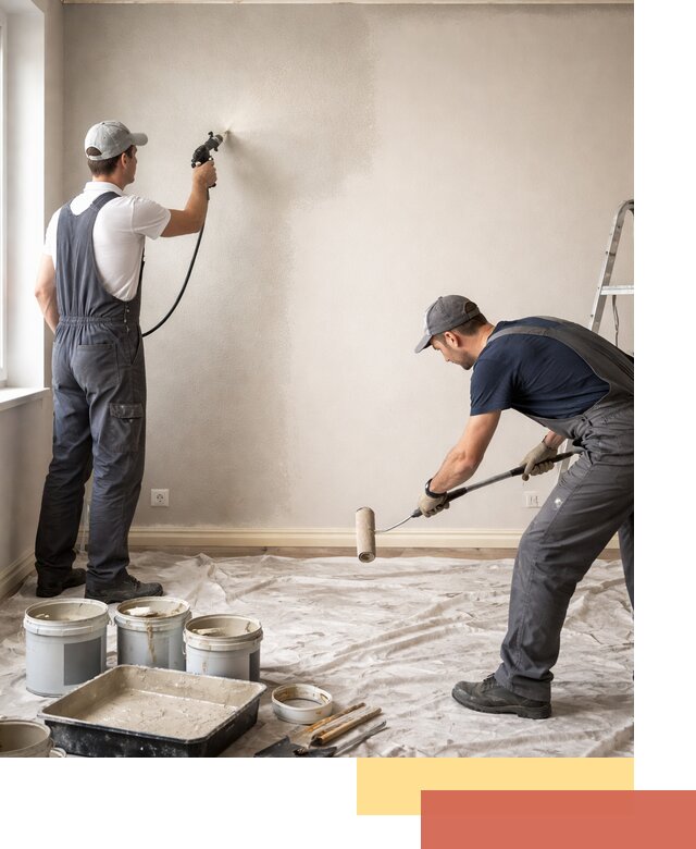 Покраска стен моющейся краской и защита поверхностей в Великом Новгороде