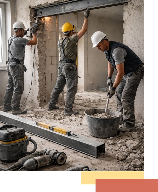 Создание проемов в стенах и несущих конструкциях в Великом Новгороде