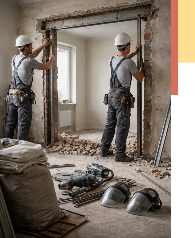 Расширение дверного проема в Великом Новгороде от 12788 руб. под ключ | ОТДЕЛОЧНИК-Влк