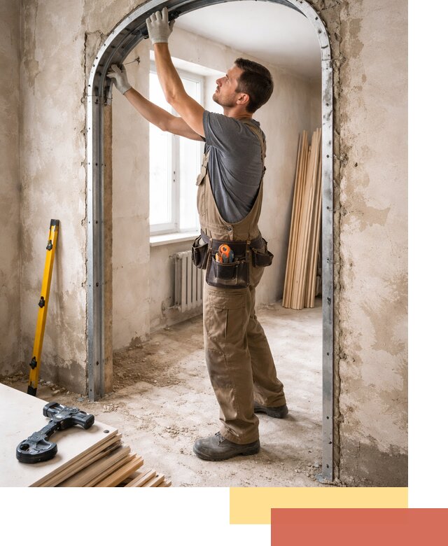 Устройство арочного проема в Великом Новгороде под ключ