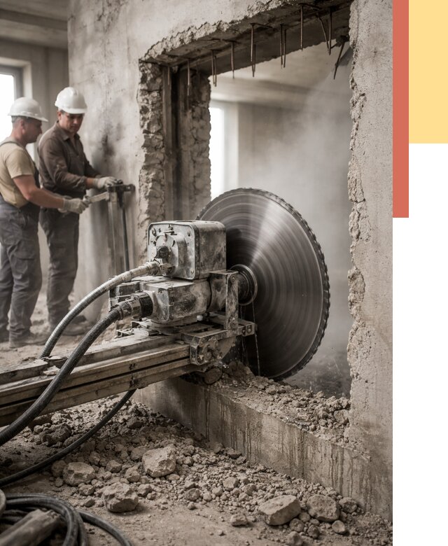 Алмазная резка проемов в Великом Новгороде от 4604 руб. быстро и недорого | ОТДЕЛОЧНИК-Влк