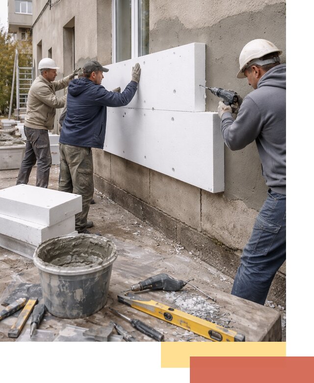 Утепление наружных стен пенопластом в Великом Новгороде