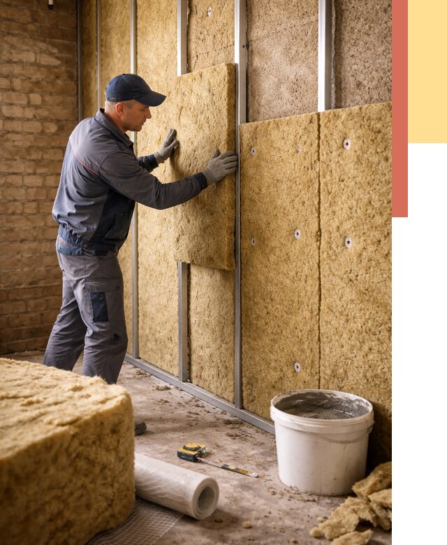 Утепление стен минватой в Великом Новгороде от 1381 руб./м2 — недорого и быстро | ОТДЕЛОЧНИК-Влк