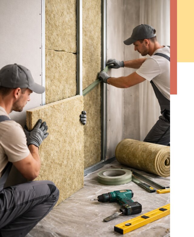 Шумоизоляция стен в Великом Новгороде под ключ от 1893 руб. | ОТДЕЛОЧНИК-Влк