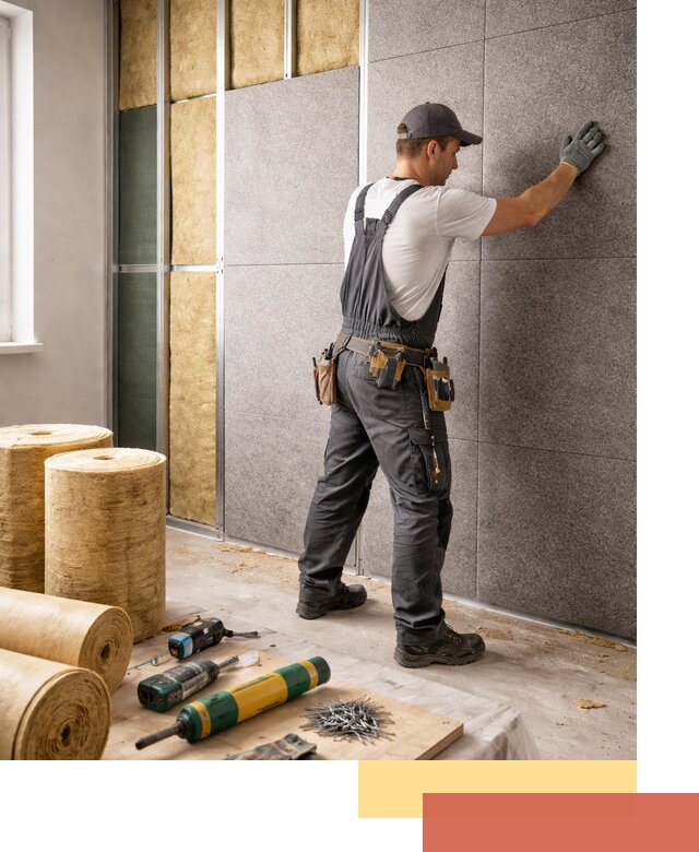 Профессиональная шумоизоляция стен в Великом Новгороде для квартиры и офиса