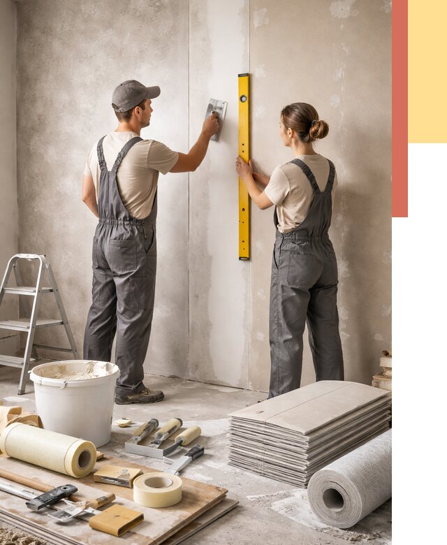 Отделка стен в Великом Новгороде от 1535 руб/м² — недорого, быстро, под ключ | ОТДЕЛОЧНИК-Влк