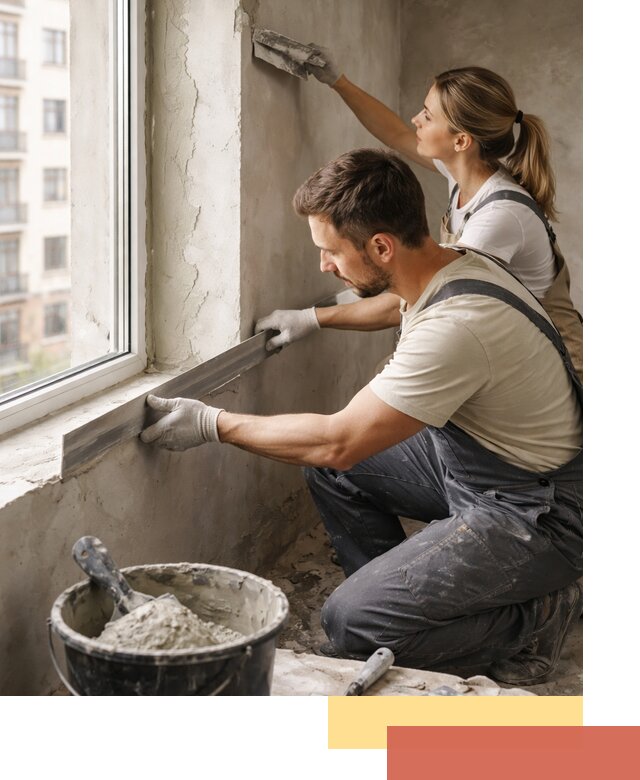 Штукатурка откосов дверей и окон профессионально в Великом Новгороде