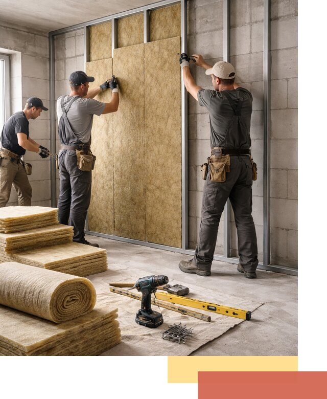 Шумоизоляция перегородок из блоков в Великом Новгороде — монтаж и защита шумоизоляцией