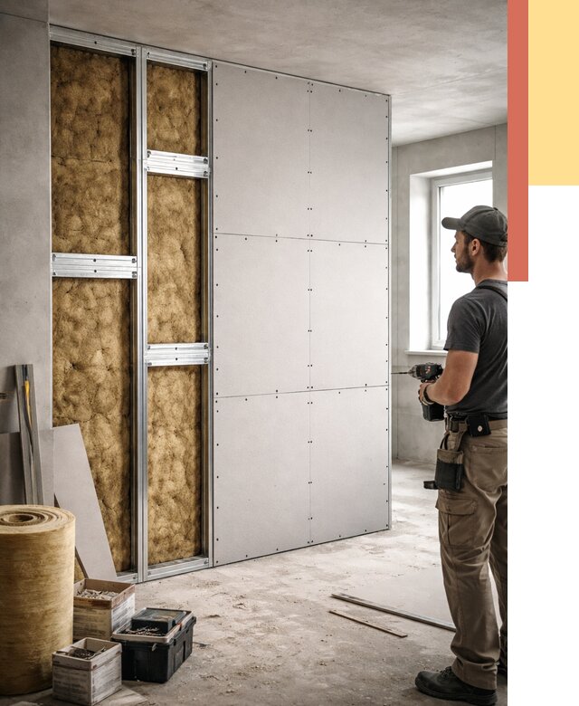 Усиленная перегородка под навеску в Великом Новгороде от 13094 руб. — монтаж под ключ | ОТДЕЛОЧНИК-Влк