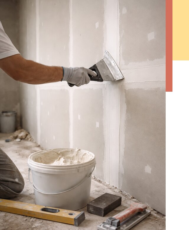 Шпаклевка перегородок из гипсокартона в Великом Новгороде от 2558 руб. — услуги ОТДЕЛОЧНИК-Влк