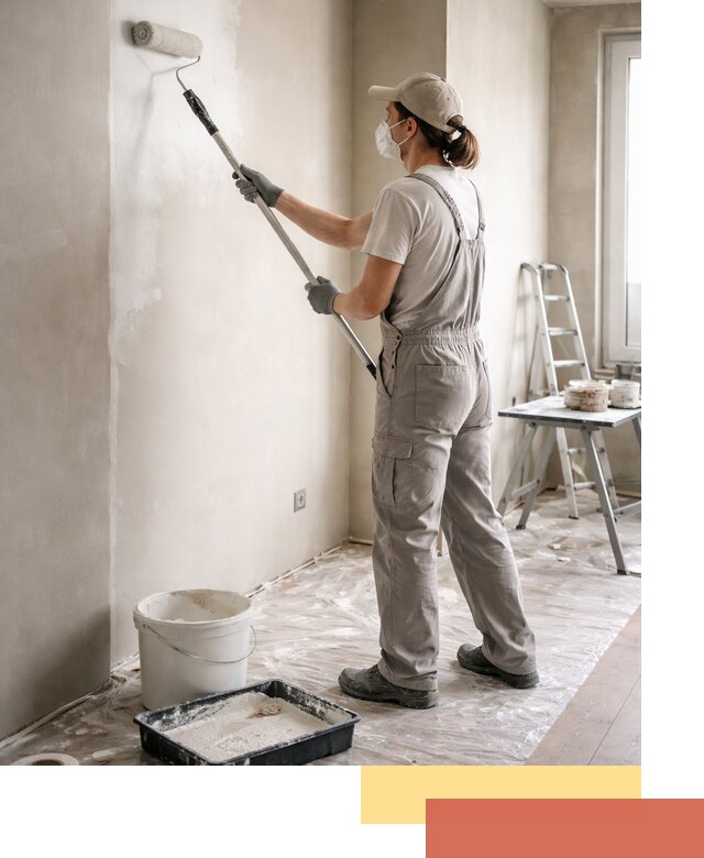 Покраска перегородок из гипсокартона в Великом Новгороде качественно и недорого