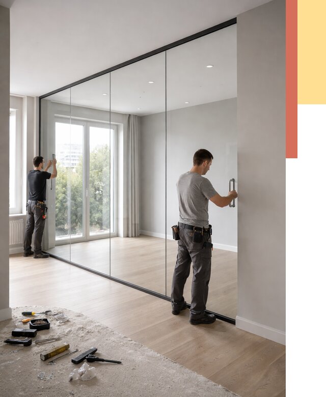 Изготовление стеклянных перегородок в Великом Новгороде от 12634 руб. под ключ | ОТДЕЛОЧНИК-Влк