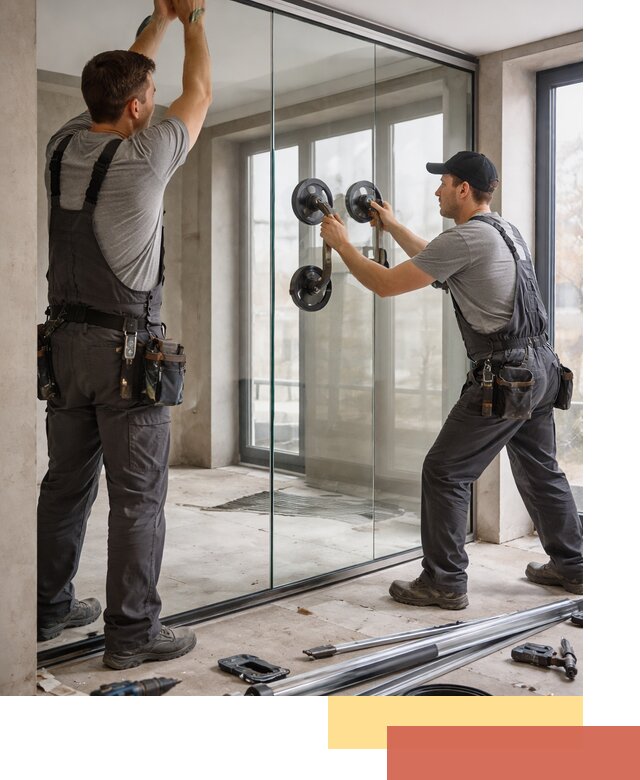 Цельностеклянные перегородки под ключ в Великом Новгороде