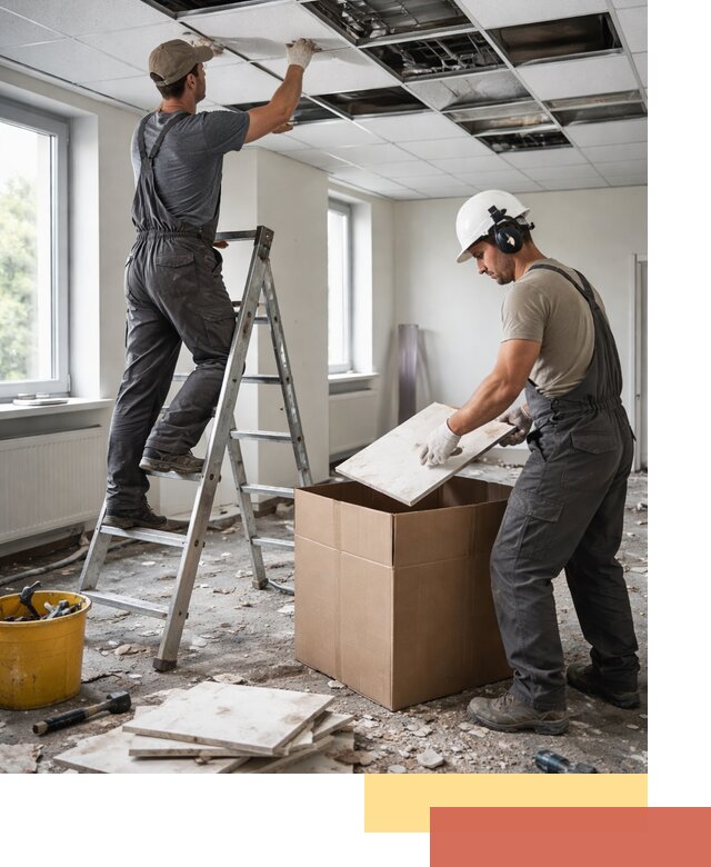 Демонтаж потолочной плитки в Великом Новгороде быстро и аккуратно