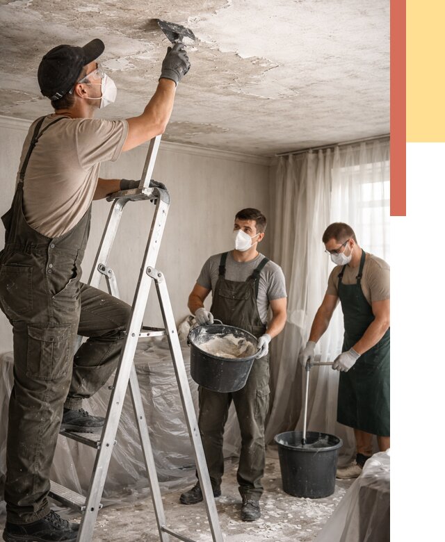 Удаление побелки с потолка в Великом Новгороде от 2558 руб. быстро и недорого | ОТДЕЛОЧНИК-Влк