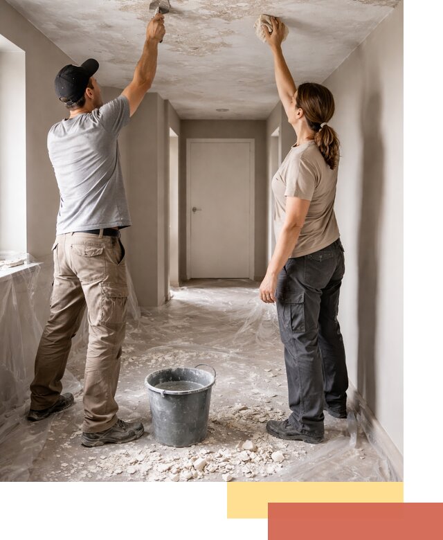 Удаление побелки с потолка в Великом Новгороде — быстро и аккуратно