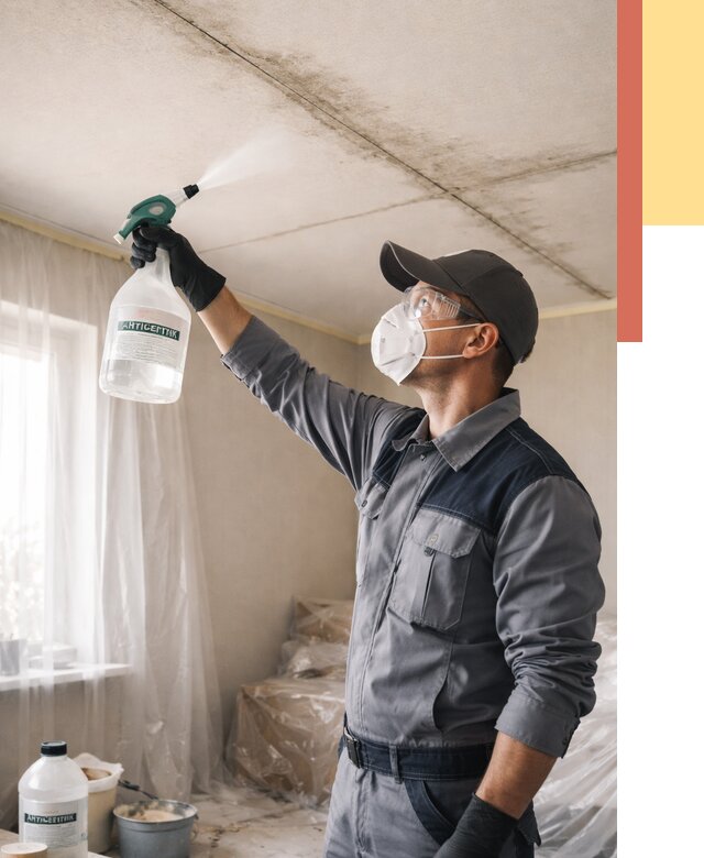 Антисептическая обработка потолка в Великом Новгороде от 2558 руб. | ОТДЕЛОЧНИК-Влк