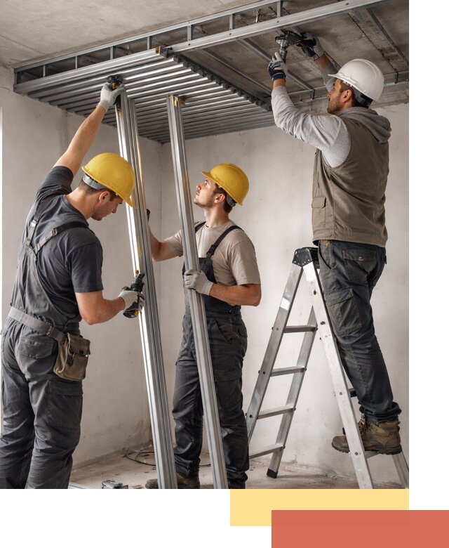 Монтаж реечного потолка под ключ в Великом Новгороде