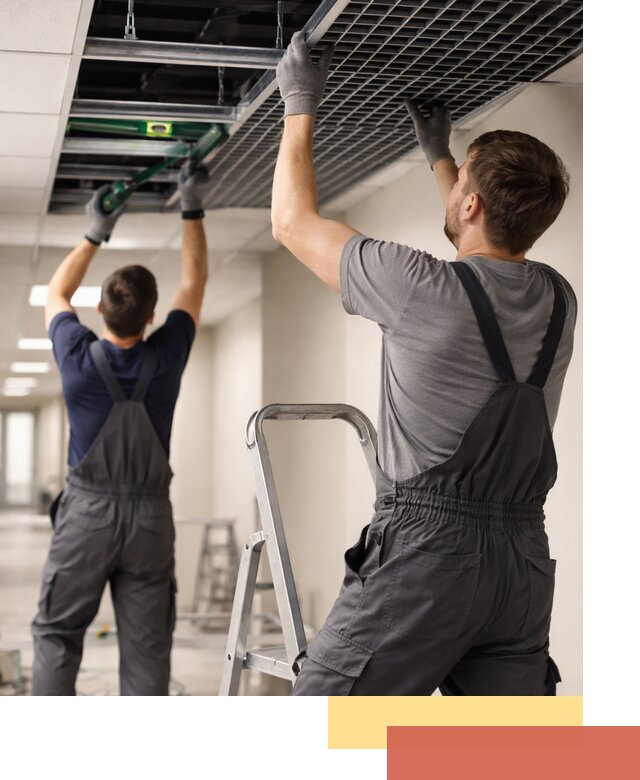 Монтаж потолка Грильято в Великом Новгороде: установка под ключ качественно