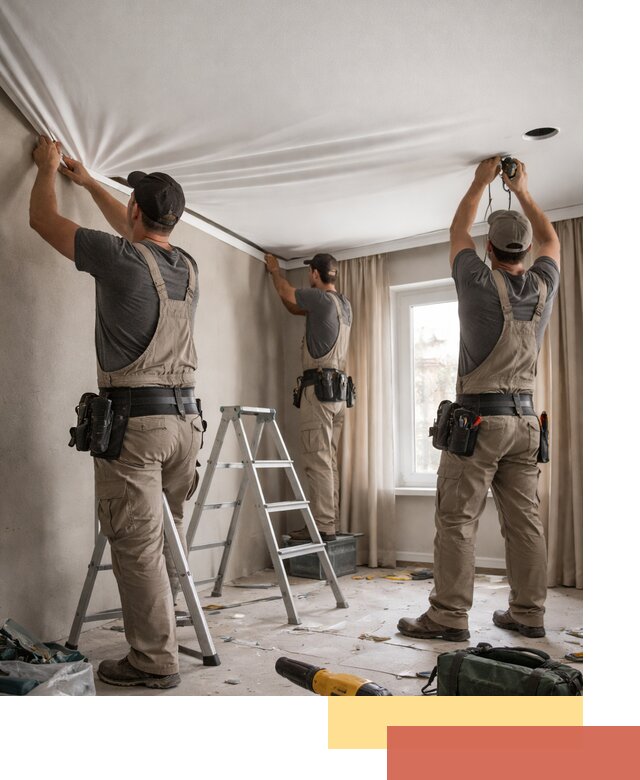 Монтаж матового натяжного потолка в Великом Новгороде качественно и быстро