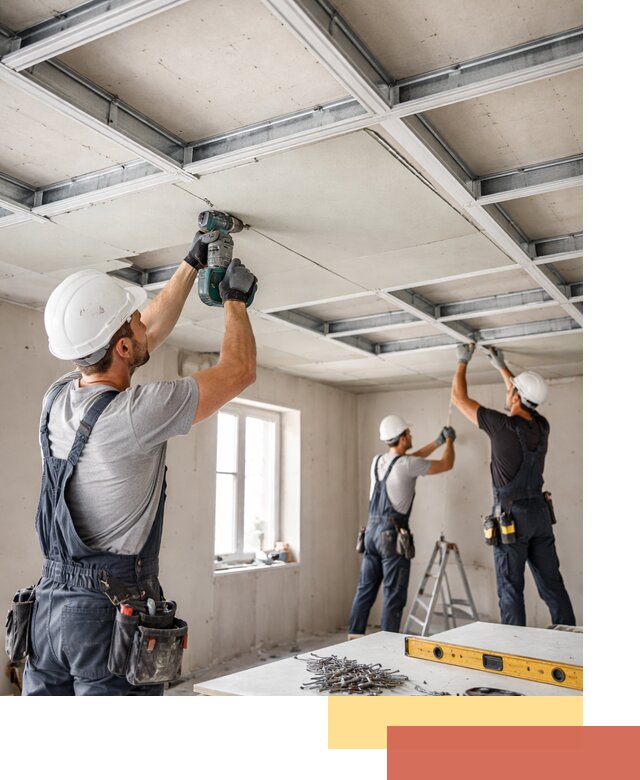 Кессонный потолок из гипсокартона под ключ в Великом Новгороде